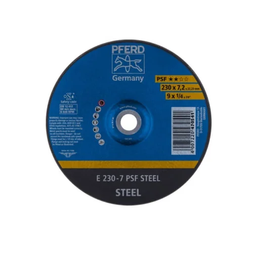 PFERD PSF plieno šlifavimo diskas Ø230x7x22 mm A30 image 3