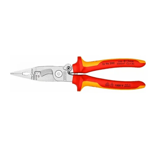 KNIPEX VDE 200 mm replės elektros instaliacijai image 1