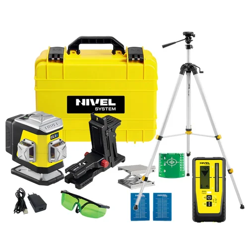 Nivel System CL3B Lazerinis nivelyras su SJJ-M1 EX+RD800, Mėlyna image 1