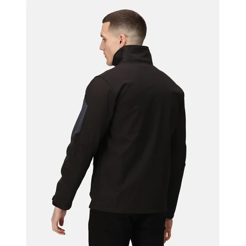 Regatta TRA674 Softshell striukė, 2XL, Black/Seal Grey image 3