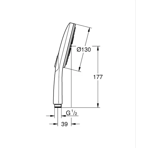 Grohe Rainshower SmartActive 130 26574GN0 rankinis dušas image 3