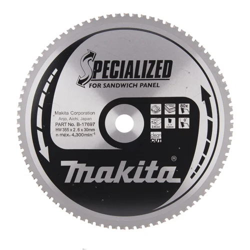 Makita B-17697 SPECIALIZED pjovimo diskas 355 mm image 2