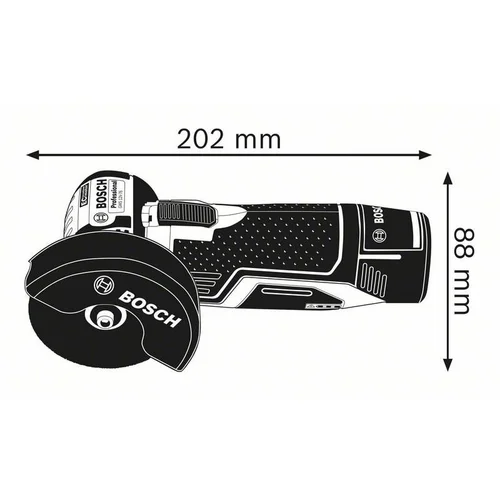 Bosch GWS 12V-76 Akumuliatorinis kampinis šlifuoklis image 2