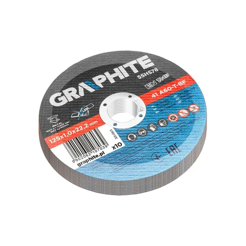 GRAPHITE Metalo pjovimo diskai 125x1,0x22,2 mm 41 A60-T-BF image 2
