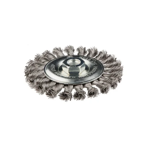 GRAPHITE Metalinis šepetys 125 mm x M14, nerūdijanti viela image 1