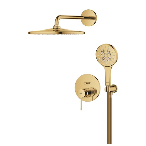 Grohe Essence Potinkinė dušo sistema Rainshower Mono 310 25287GL0 Aukso image 3