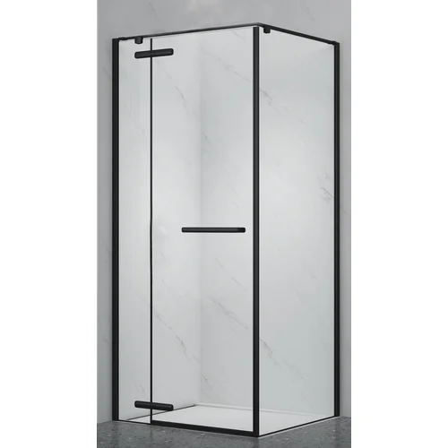 PRESTIGE dušo kabina 875x875x2000 juoda matinis profilis image 1
