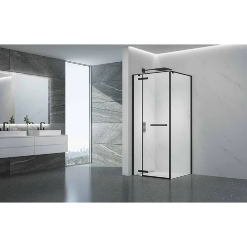 PRESTIGE dušo kabina 875x875x2000 juoda matinis profilis image 3