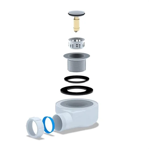 Aniplast E450CLSEU Sifonas dušo padėklui 1 1/2" x 50 mm image 2