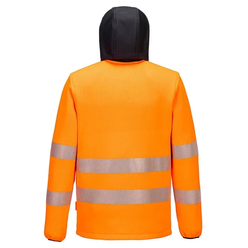 PORTWEST PW335 Gero matomumo flisinė striukė XXXL Oranžinė/Juoda image 2