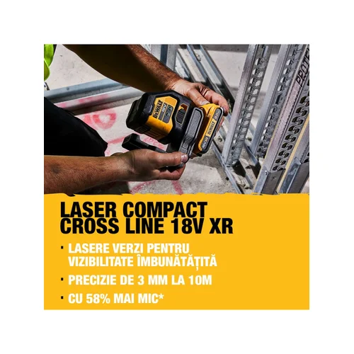 DeWALT DCLE34021D1-QW Kryžminis lazerinis nivelyras 18 V su akumuliatoriumi 2 Ah ir įkrovėju image 2