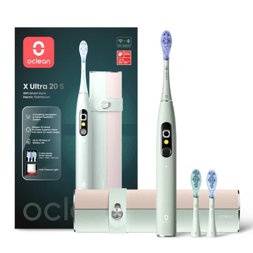 Oclean X Ultra 20 Set išmanusis el. dantų šepetėlis, žalias image 2