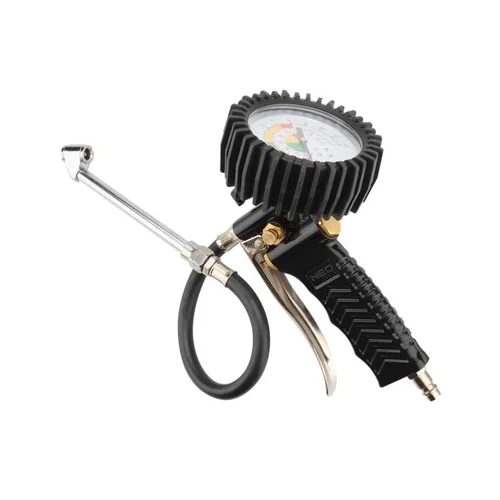 Neo Tools 14-716 pistoletas ratų pripūtimui su manometru image 1