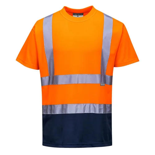 PORTWEST S378 Dvispalviai marškinėliai, M, Oranžinė/Mėlyna image 3