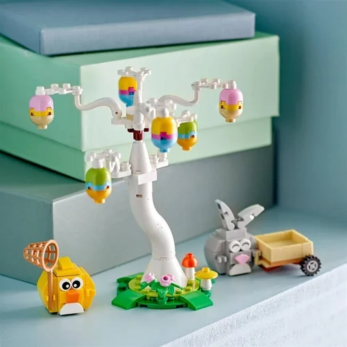 LEGO® Velykų kiškio ir viščiuko margučių medžioklė 40808 image 3