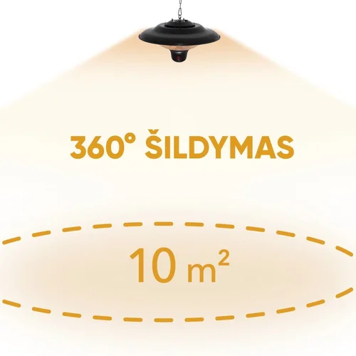 Anglies pluošto infraraudonųjų spindulių šildytuvas Trotec IR 1500 SC image 3