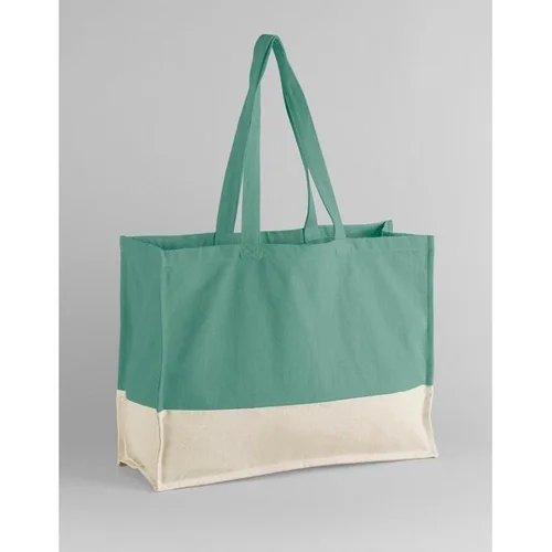 Westford Mill W858 medvilninis pirkinių krepšys One Size Sage Green/Natural image 3