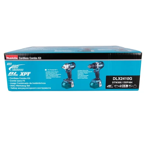 Makita DLX2410G (DDF484Z+DTW300Z) 18 V 2x6.0Ah image 2