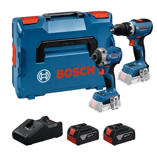 Bosch GSR 18V-65 + GDR 18V-215 Suktuvų komplektas 2×5.0Ah image 1