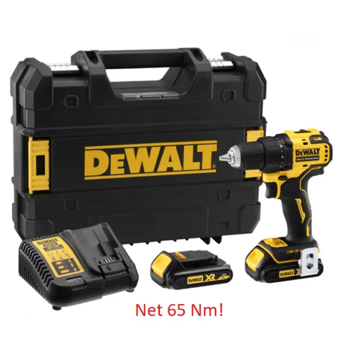 DeWalt DCD708S2T-QW 18V Akumuliatorinis suktuvas-gręžtuvas 2x1,5Ah image 1