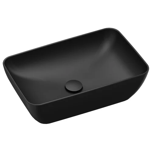 RAVAK Uni 50 R Slim praustuvas, 50x31 cm Antracitas image 1