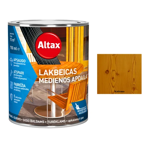 ALTAX Altaxin Medienos lakbeica, 0,75 L, Kaštono spalva image 1