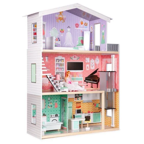 EcoToys Cake Residence Lėlių namas 87x32x114 cm image 2