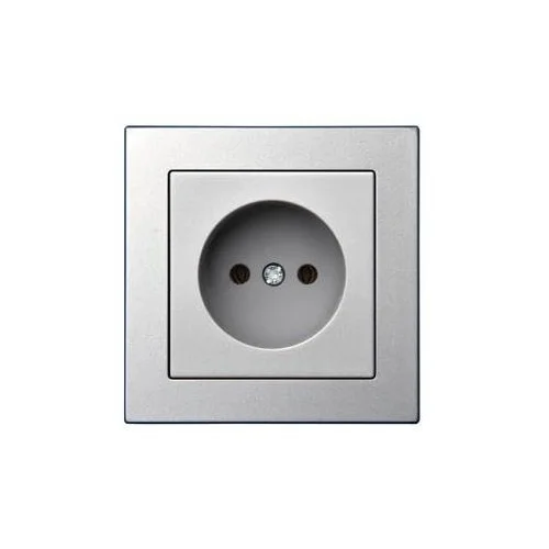 Kištukinis lizdas LIREGUS EPSILON, metalo spalvos image 2