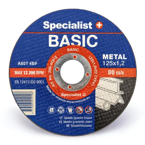 Specialist+ SPECIALIST+ metalo pj. diskas BASIC 125x1.2x22 mm image 1