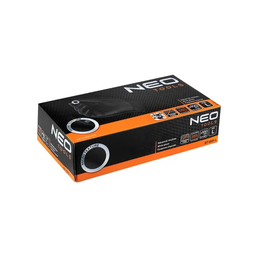 Neo 97-691-L nitrilo pirštinės juodos, 100 vnt., L dydis image 2