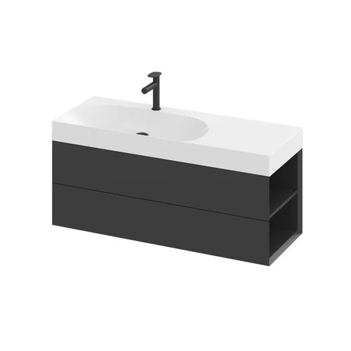 SD Lite 120 D spintelė po praustuvu juodas matinis image 1