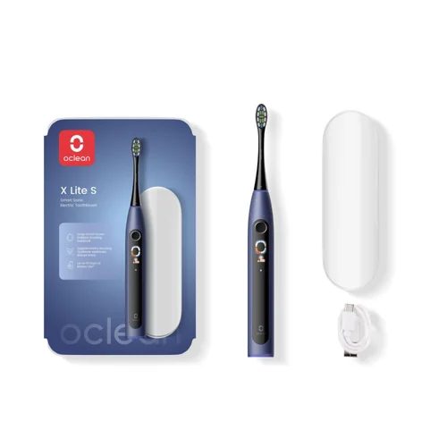 Elektrinis dantų šepetėlis Oclean X Lite Set, tamsiai mėlynas image 1