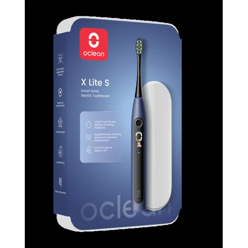 Elektrinis dantų šepetėlis Oclean X Lite Set, tamsiai mėlynas image 2