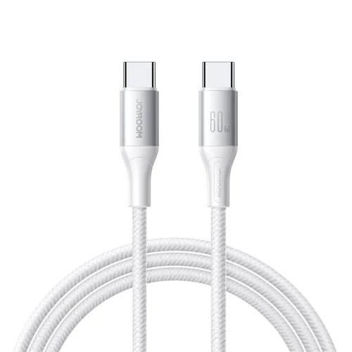 Joyroom S-A28 USB-C į USB-C kabelis 60W 2,0 m Baltas image 1