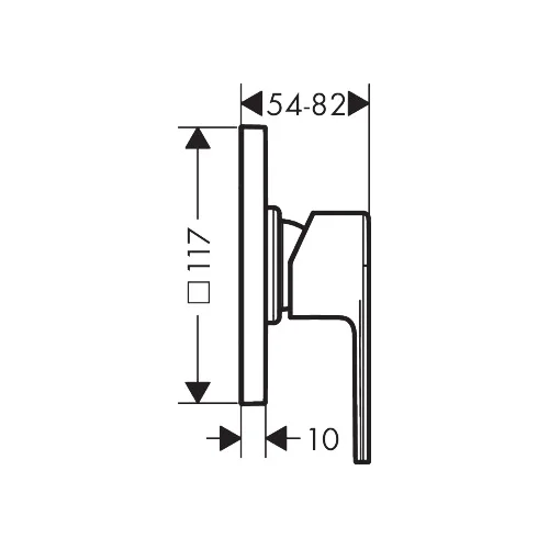 Hansgrohe Vernis Shape Potinkinis dušo maišytuvas 71658670 image 2