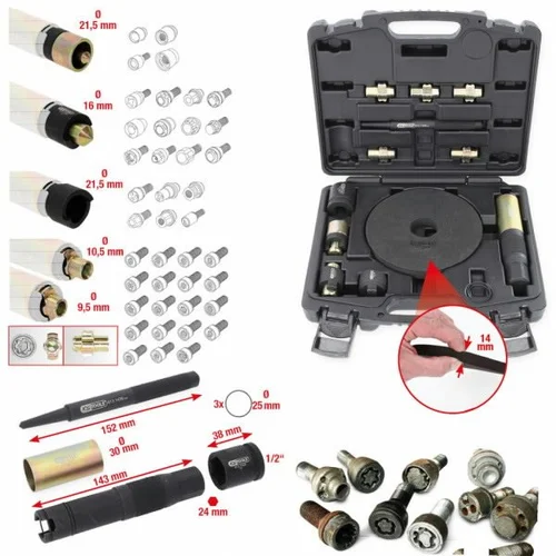 KS Tools Rim lock removal set, 15 Vnt. image 1