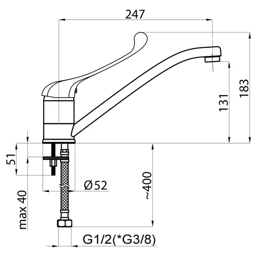 RUBINETA P-20 Medic, P00005 Chromo image 2