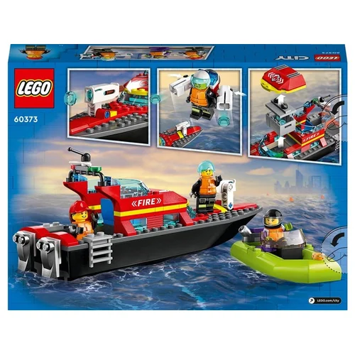 Konstruktorius LEGO City Ugniagesių kateris 60373 image 2