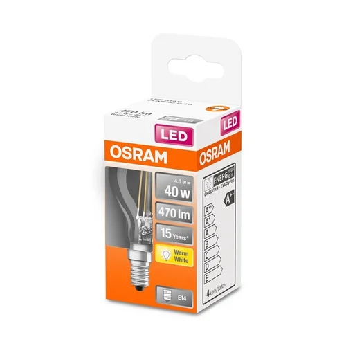 Osram Filamentinė LED lemputė P45 4W E14 2700K 470 lm image 2