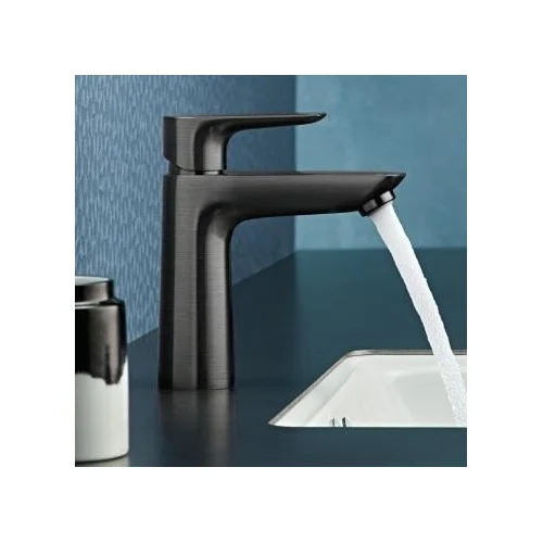 Hansgrohe Talis E 110 praustuvo maišytuvas 71714340 šlifuotas juodas chromas image 2