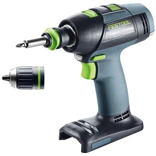 Festool Akumuliatorinis gręžtuvas-suktuvas T 18+3-Basic image 2