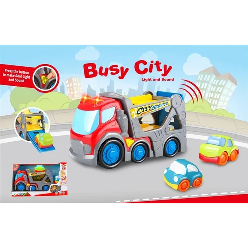 Busy City DHTS10359J Žaislinis automobilis, Raudona image 2