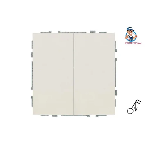 LIREGUS MODERN impulsinis jungiklis, 2 klavišai, matinė smėlio spalva image 1