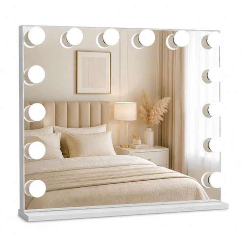 HOLLYWOOD LED makiažo veidrodis 100 × 80 cm image 1