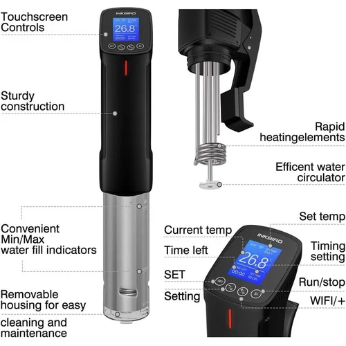Inkbird ISV-100W Sous Vide priedas, 41,91 cm ilgio image 2