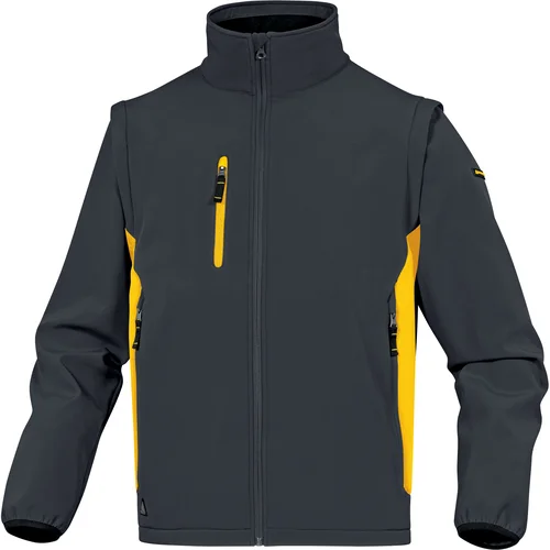 DELTAPLUS MYSEN2 Softshell Striukė XXL Grey-Yellow image 1