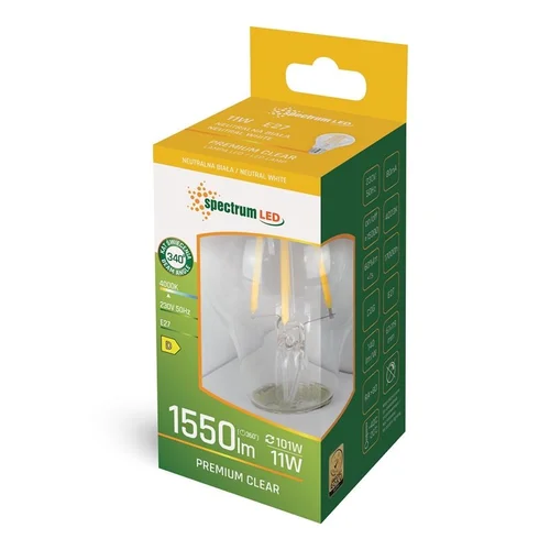 Spectrum LEMPUTĖ LED E27 A60 11W 4000K 1550LM FL image 3