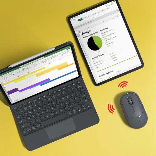 ZAGG-Promouse belaidė pelė ir belaidio įkrovimo padėklas – Charcoal image 2