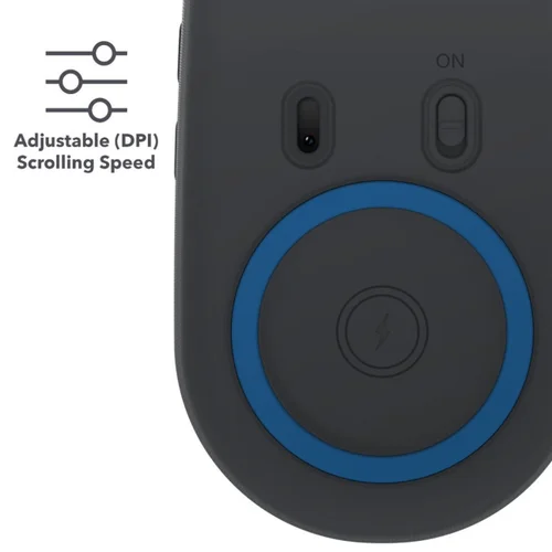 ZAGG-Promouse belaidė pelė ir belaidio įkrovimo padėklas – Charcoal image 3