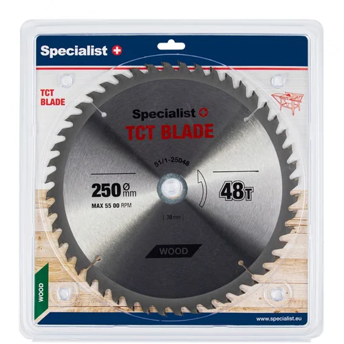 Specialist+ Medienos pjovimo diskas, 250x48T 30/20 mm image 1